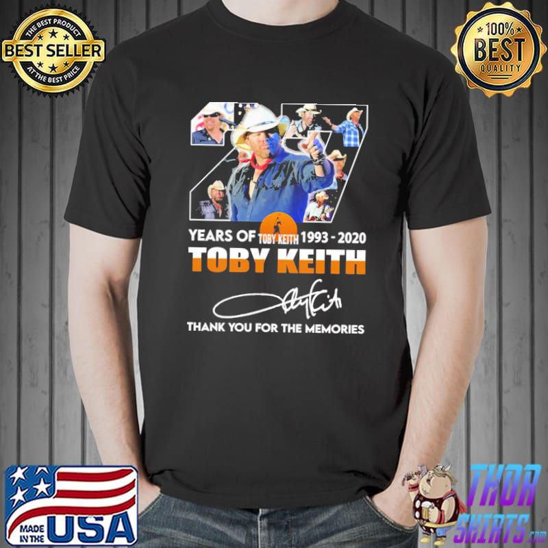 27 years of toby keith 19932020 shirt
