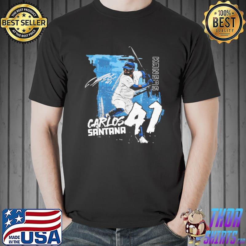 41 Kansas baseball carlos Santana state sport shirt