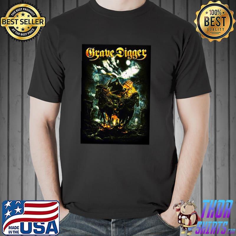 80s grave digger band cool trending classic shirt