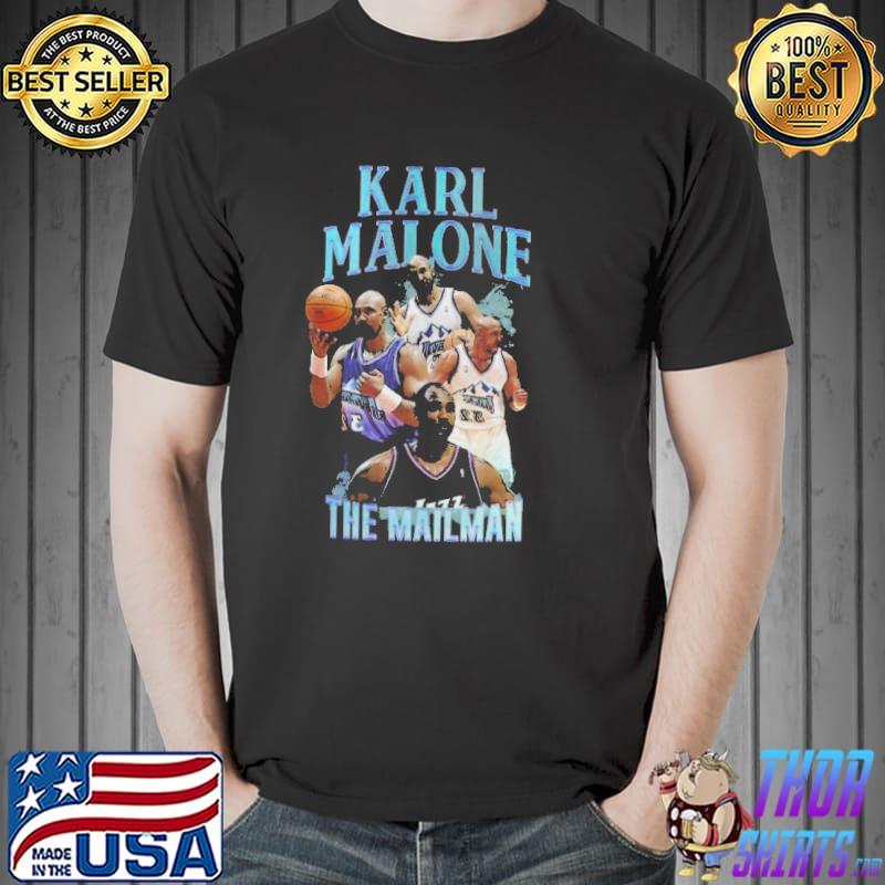 90s design karl malone collage the mailman shirt