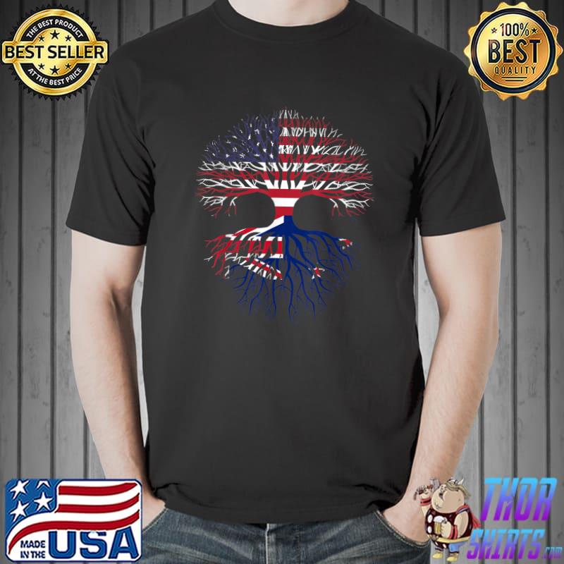 American Grown Kiwi Roots New Zealand Apparel Flag Election 2024 T-Shirt