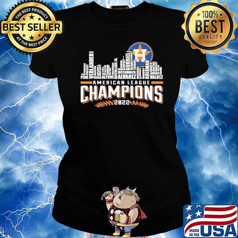 American League Houston Astros Champions 2022 Shirt Ladies tee