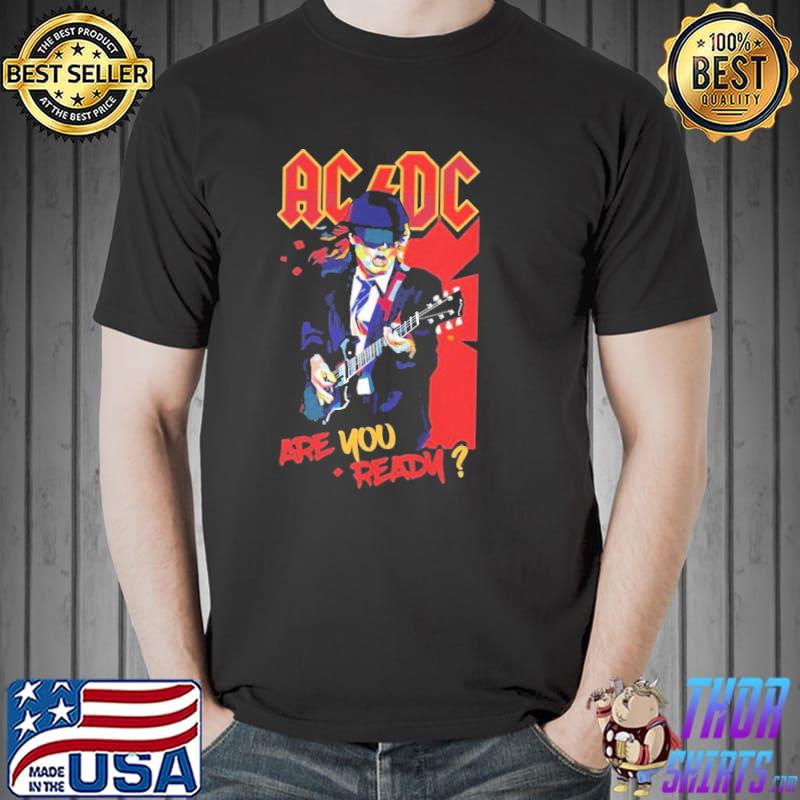 Angus young acdc are you ready shirt