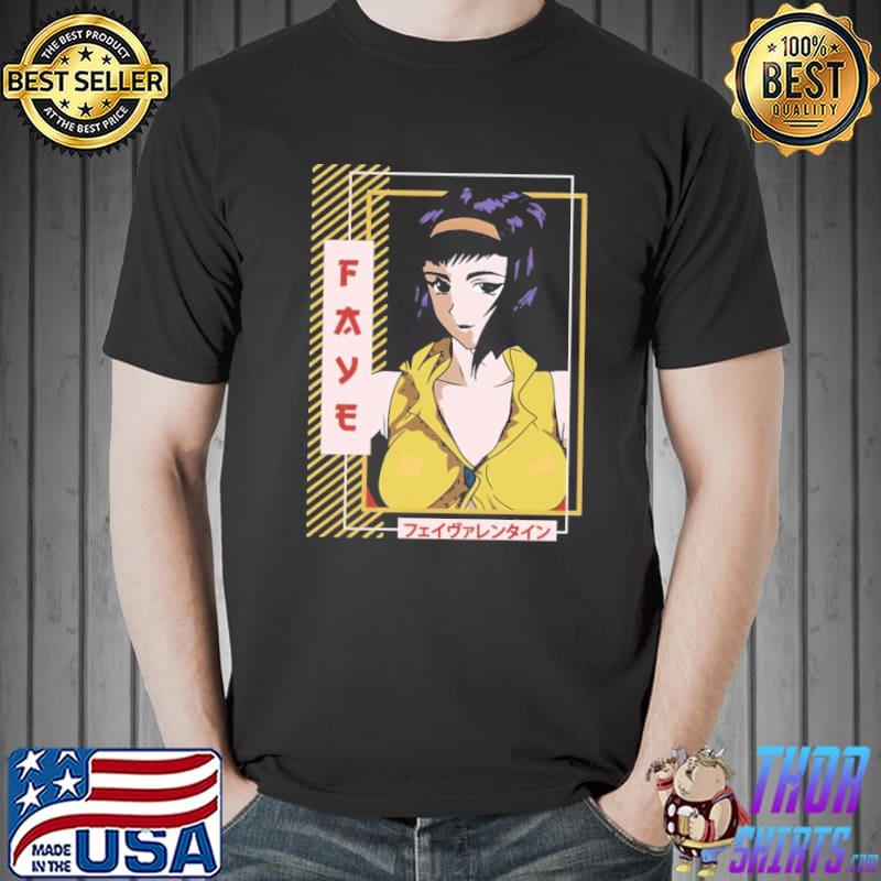 Anime character faye Valentine cowboy bebop classic shirt