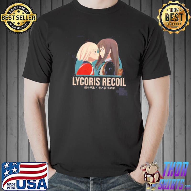 Anime lycoris recoil main duo character shirt