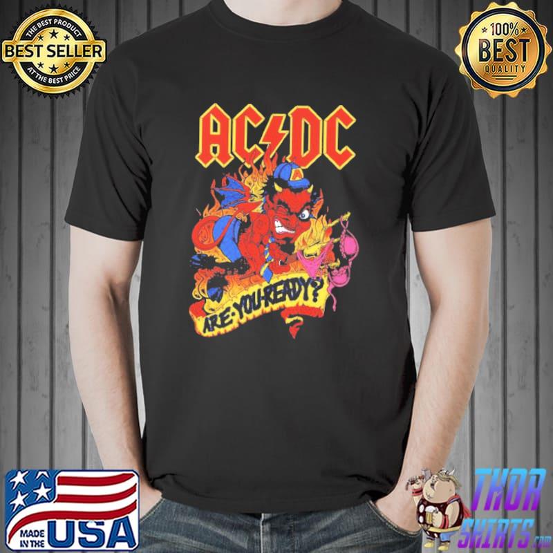 Are you ready acdc music band vintage shirt