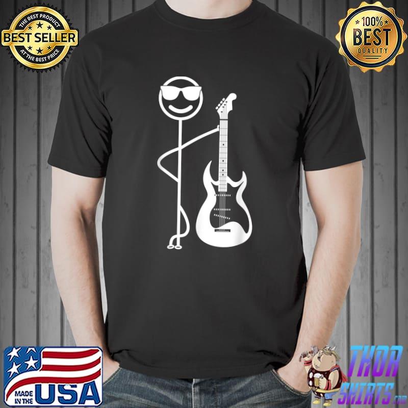 Bass Guitarist Stick Figure Guitar Player Stick Figure T-Shirt