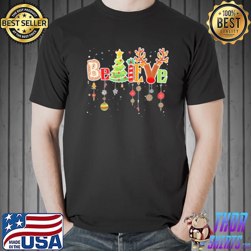 Believe in santa merry christmas buddy the elf classic shirt