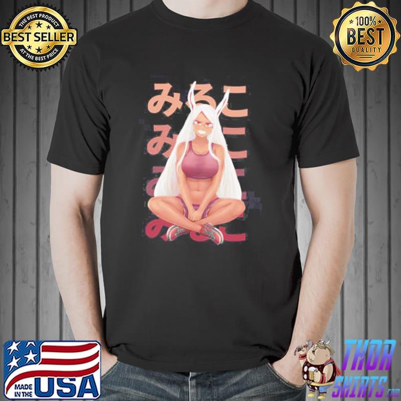 Beloved rabit hero mirko my hero academia miro retro shirt
