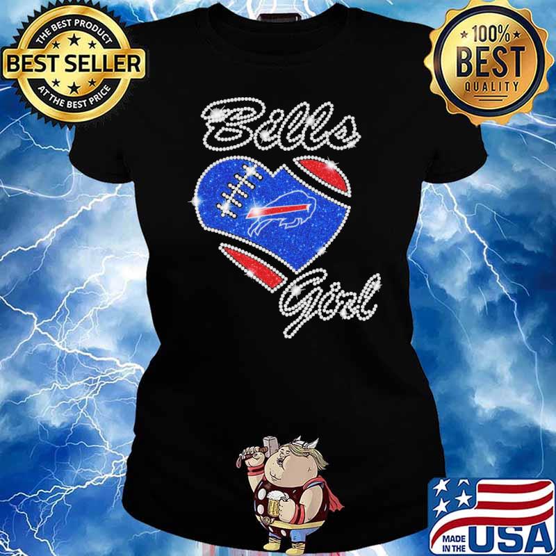 Bills Girls Heart Shirt Ladies tee