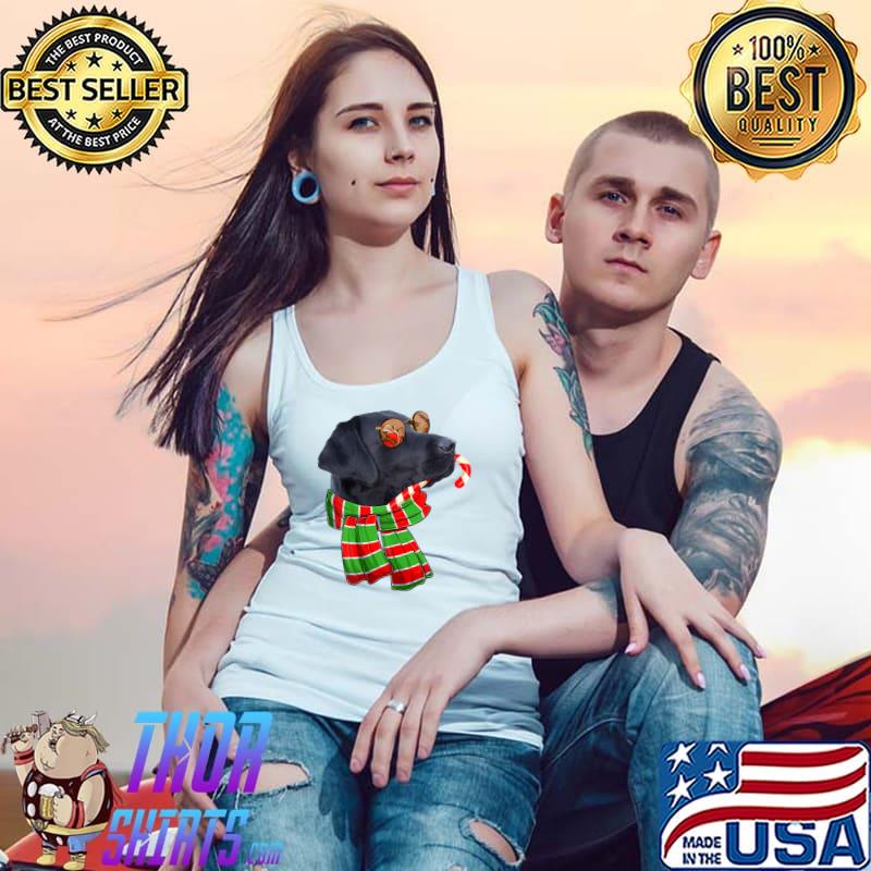 Black Lab Labrador Dog Owners Christmas Xmas Holiday Party T-Shirt Tank Top