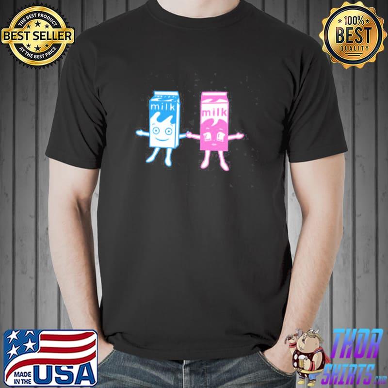 Blur rock band coffee and TV milk boxes design trending classic shirt