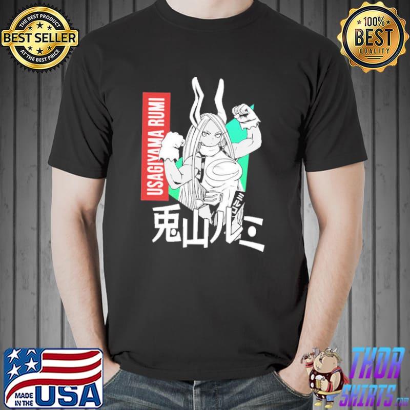 Boku no hero academia rumI usagiyama mirko character shirt
