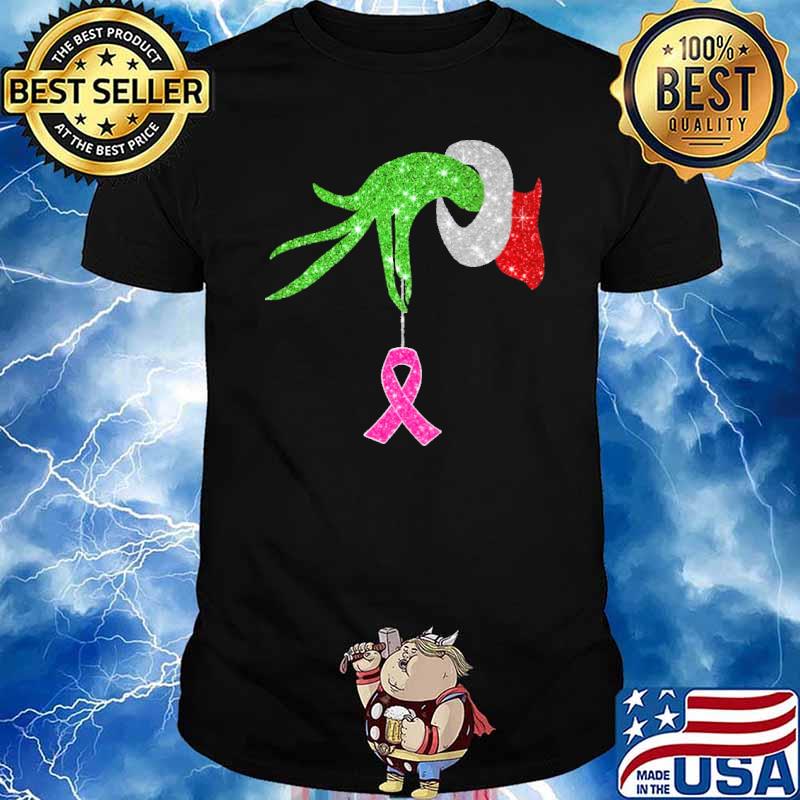 Breast Cancer Ribbon grinch Shirt