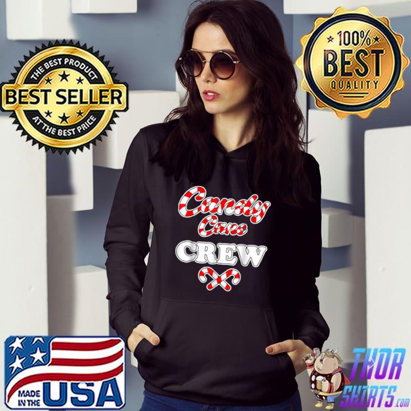 Candy Cane Crew Christmas Candy Lover Matching T-Shirt Hoodie