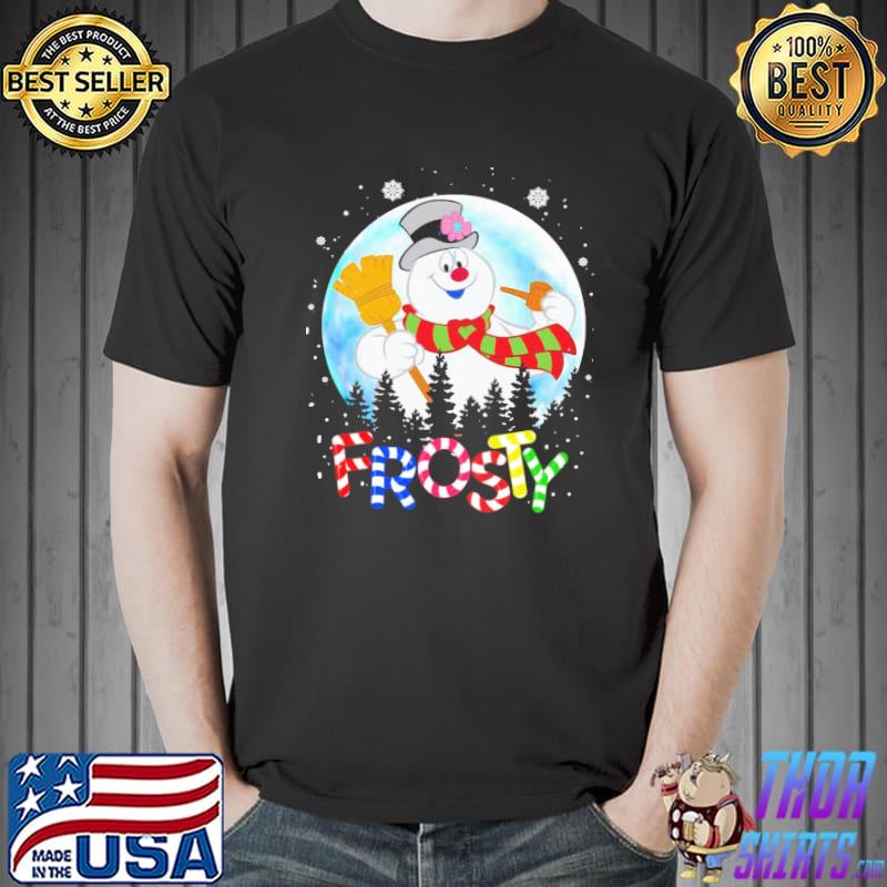 Candy cane frosty the snowman TV show frosty classic shirt
