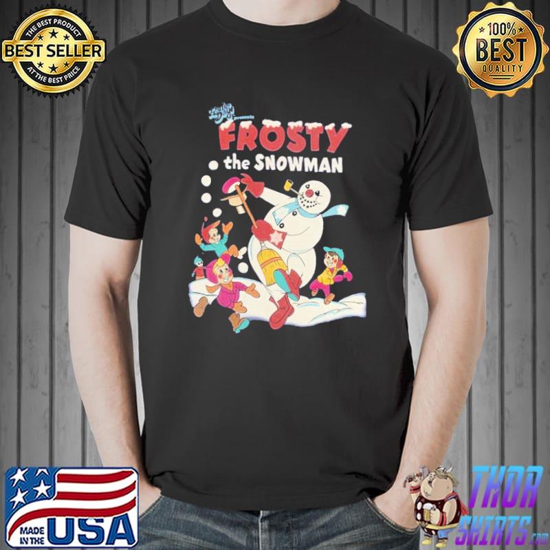 Cartoon art frosty the snowman TV show christmas classic shirt