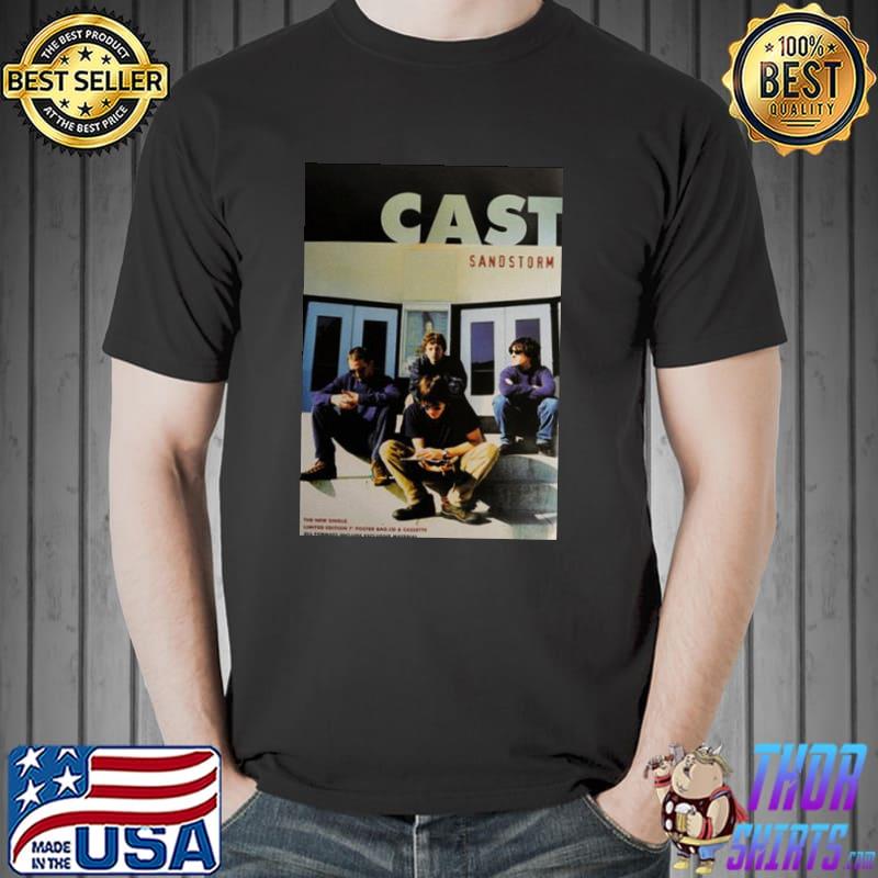 Cast indie rock band sticker sandstorm 80's art trending shirt