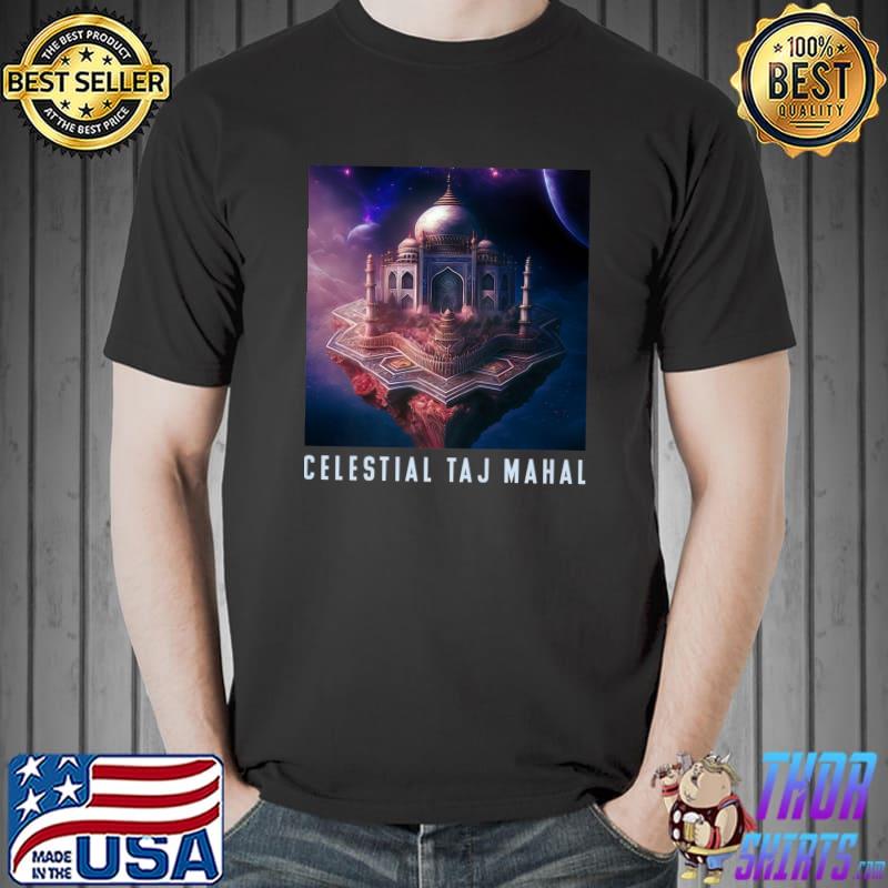 Celestial Taj Mahal Science Fiction Space Temple T-Shirt