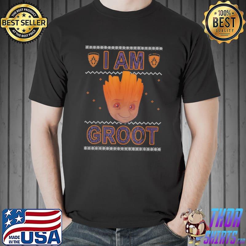 Christmas groot Marvel design I am tree ugly shirt