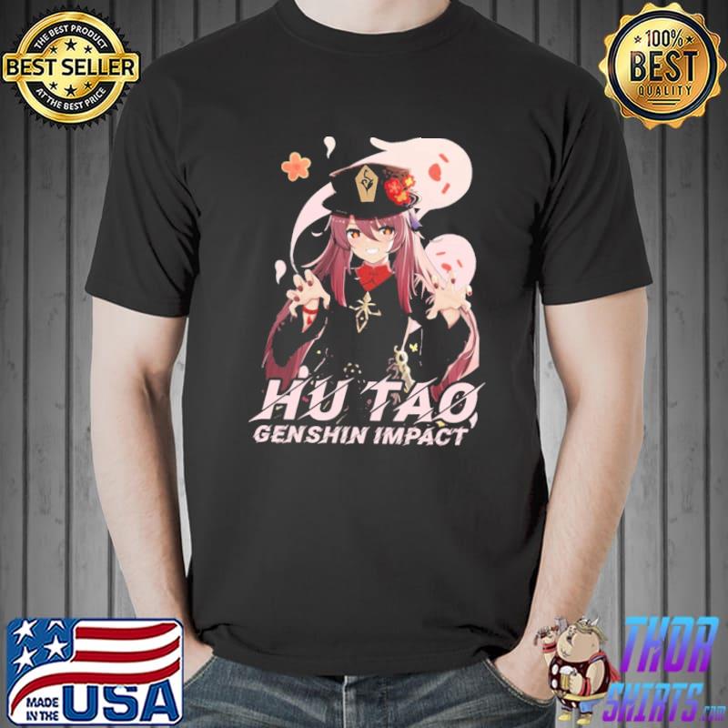 Cool art genshin impact hu tao shirt