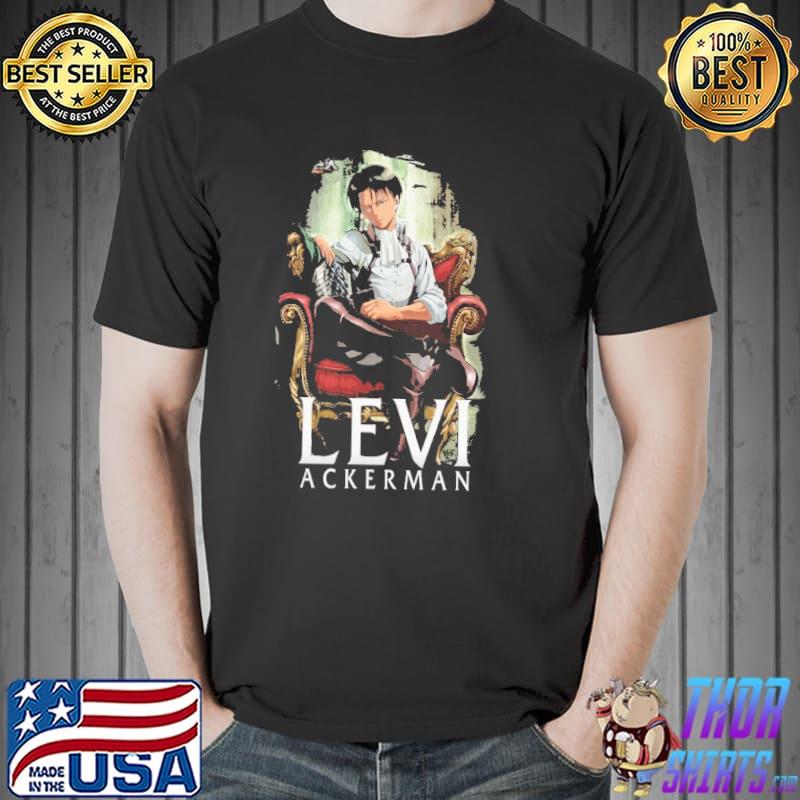 Cool illustration attack on titan levI ackerman shirt