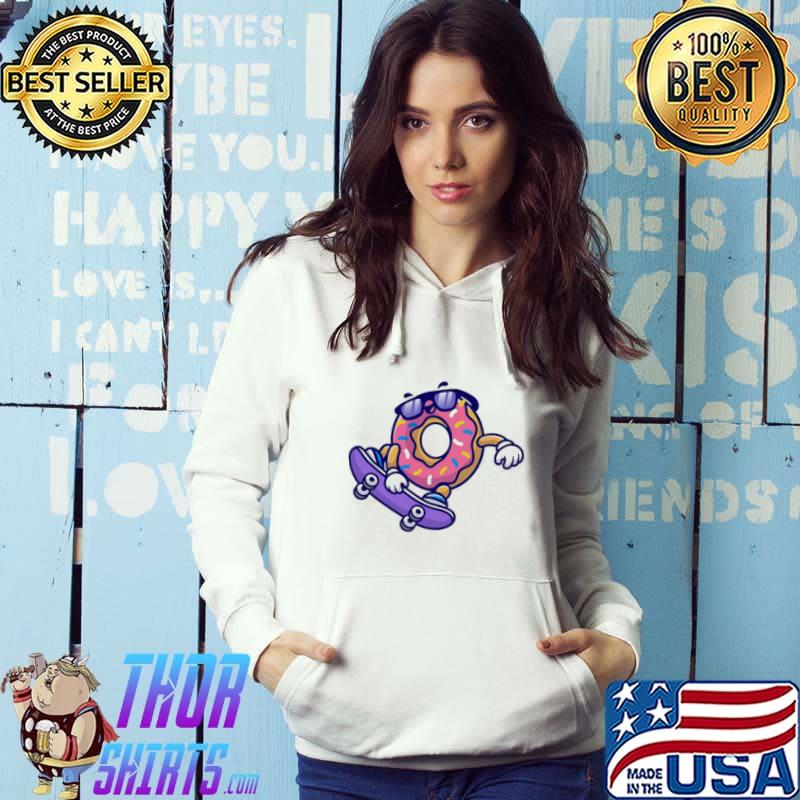 Cool skateboarding donut funny classic s Hoodie