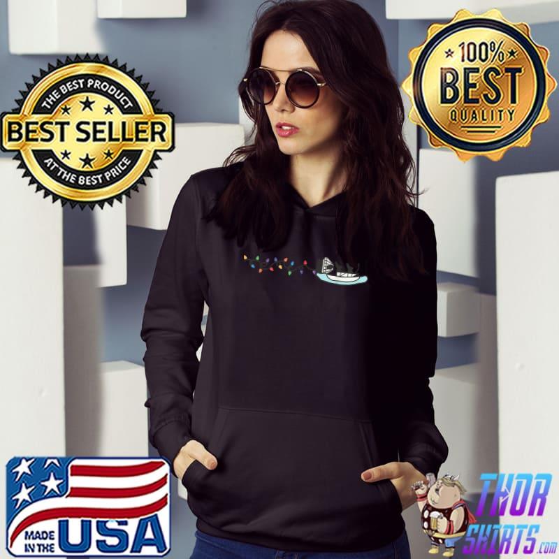 Cooter Canoe Lights Christmas Registered Nurse Xmas Holiday T-Shirt Hoodie