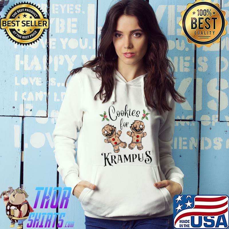 Creepy Gingerbread Cookies For Krampus Xmas Goth Holiday T-Shirt Hoodie