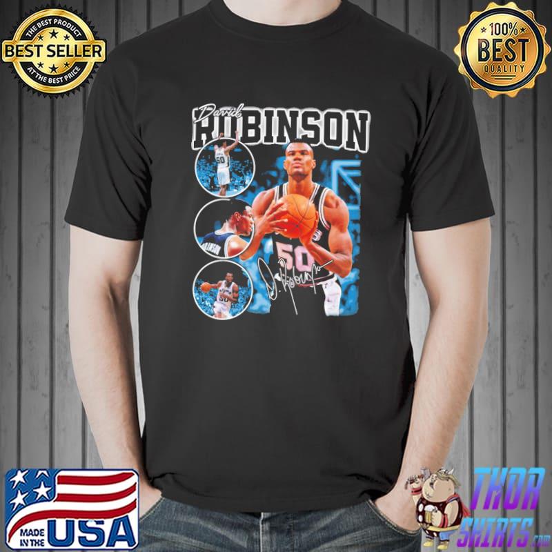 David robinson basketball signature vintage retro classic shirt