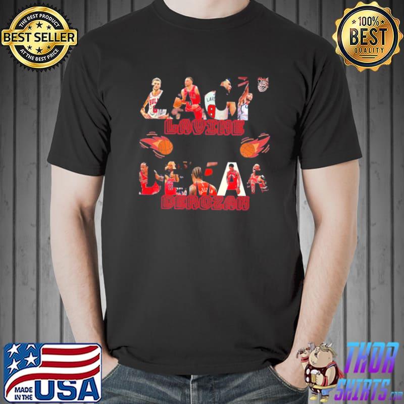 Demar derozan typograhic design zach lavine classic shirt
