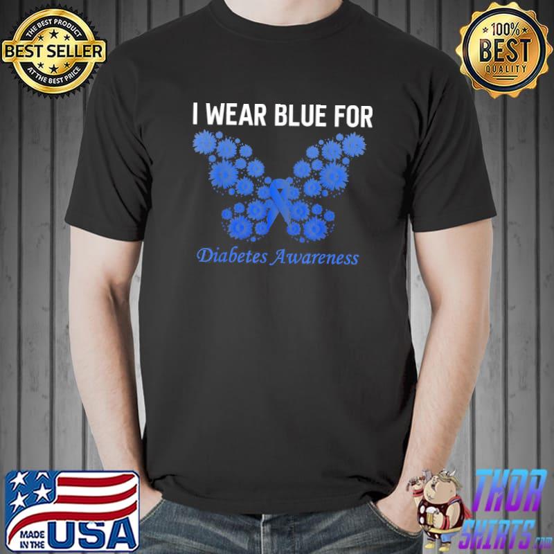 Diabetes awareness in november we wear blue hope shirt