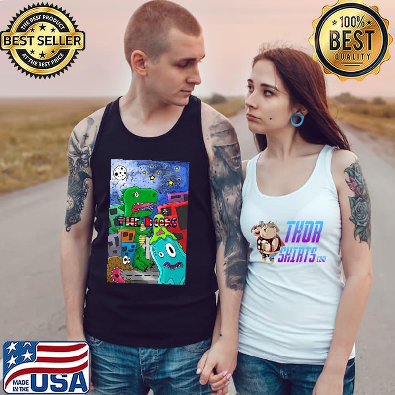 Dino kooks American with dinosaur and alien trending classic s Tank Top