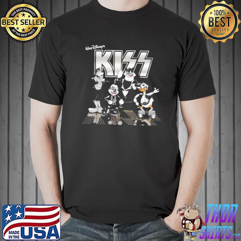 Disney design mickey mouse mix the kiss band shirt