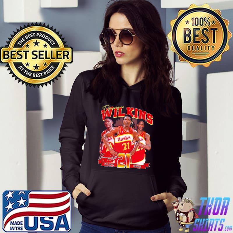 Dominique wilkins basketball signature vintage classic s Hoodie