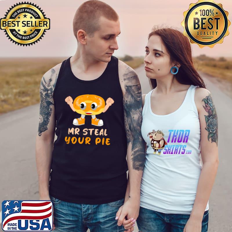 Donut Pumpkin Mr Steal Your Pie Thanksgiving T-Shirt Tank Top