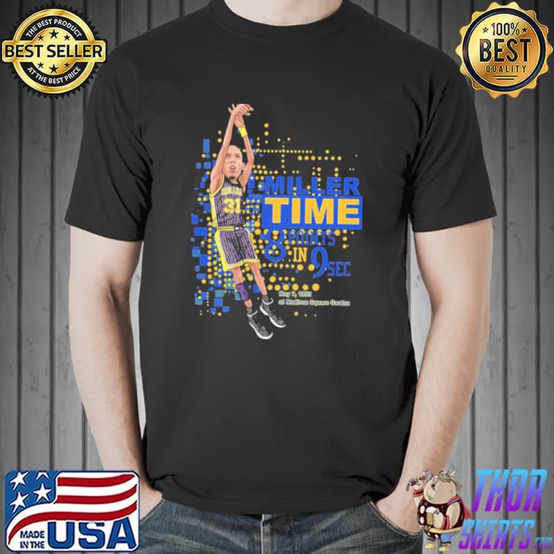 Eight points in nine seconds reggie miller classic shirt