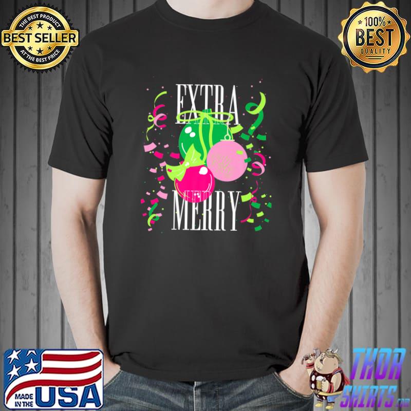 Extra Merry And Bright Southern Prep Simply Christmas Chest Nuts T-Shirt