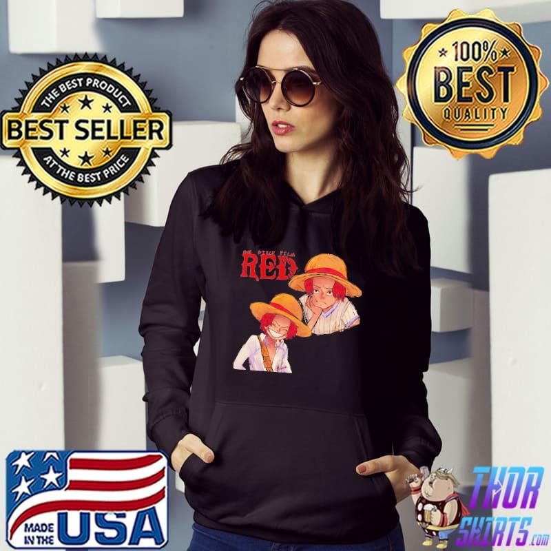 Fanart of red hair boy character one piece film red s Hoodie