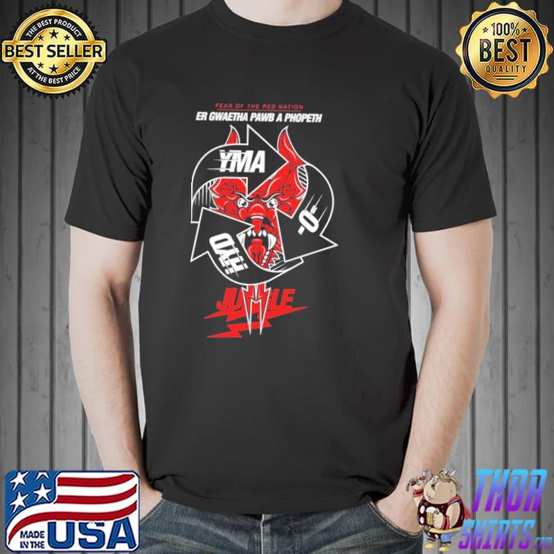 Fear of the red nation yma o hyd shirt