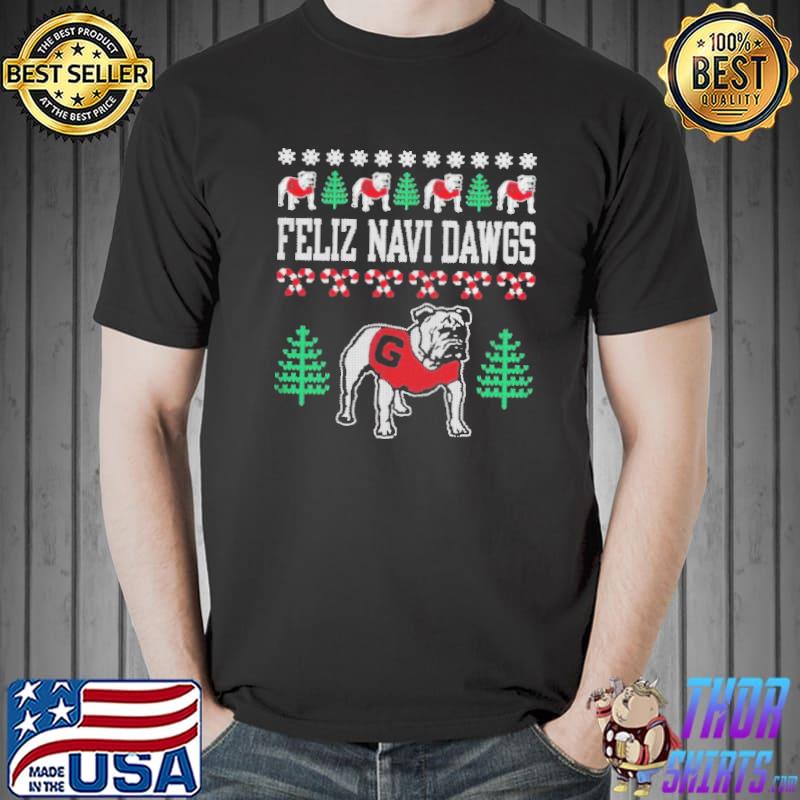 Feliz navI dawgs ugly christmas classic shirt