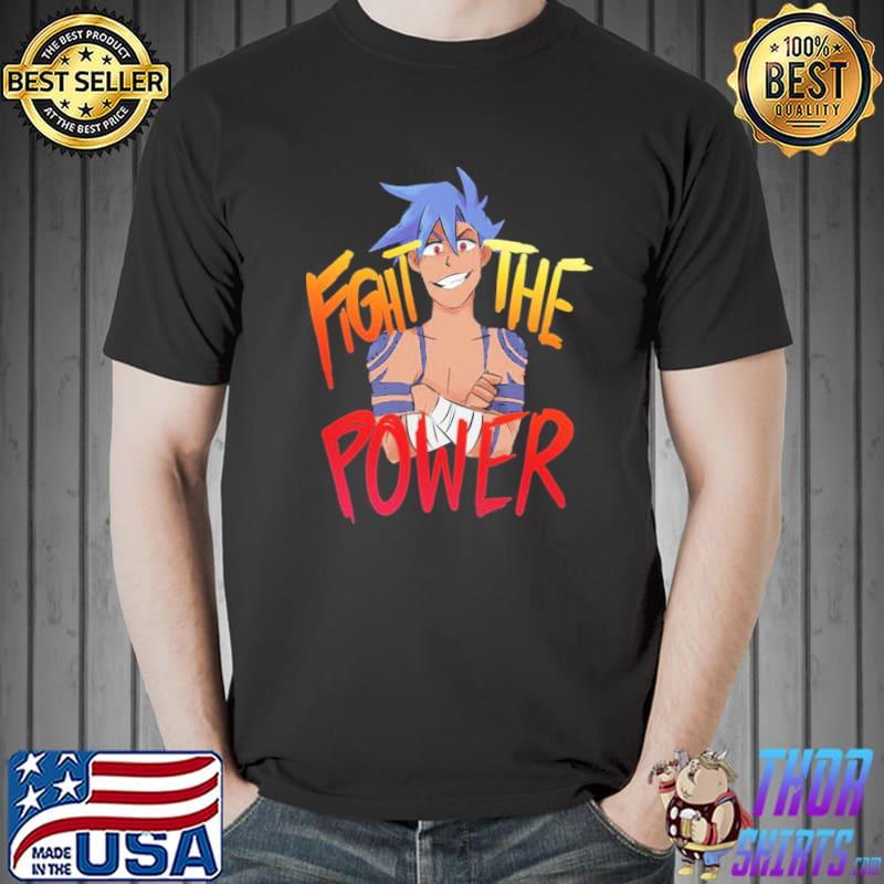 Fight the power gurren lagann shirt