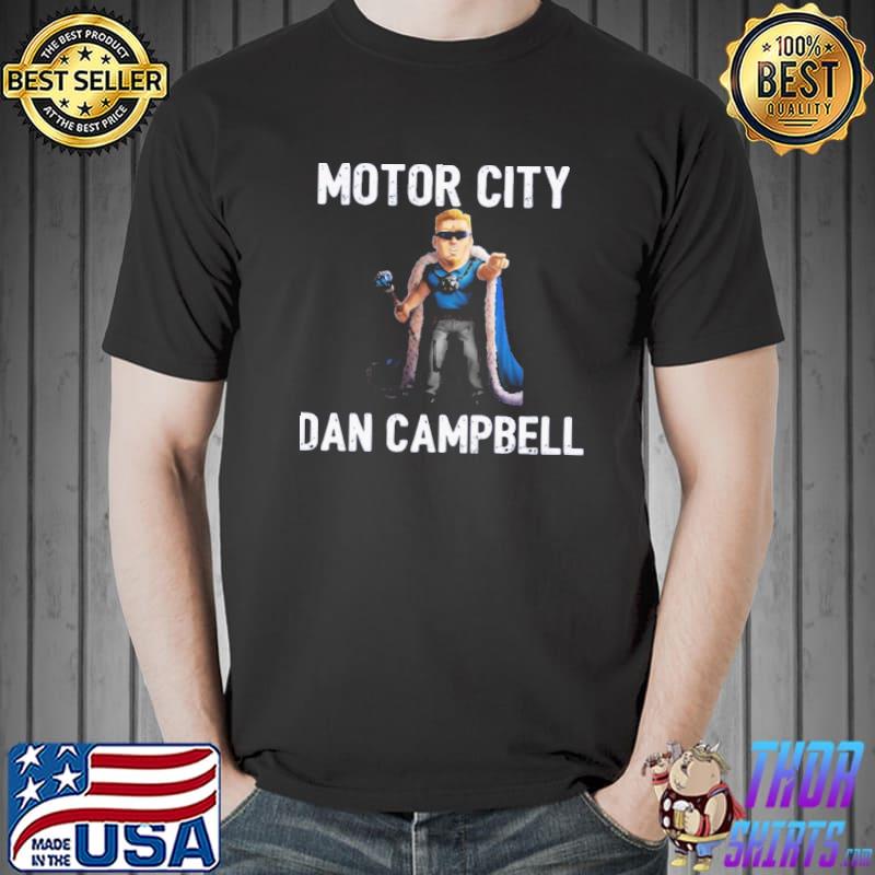 Football coach motor city dan campbell gift for fans shirt