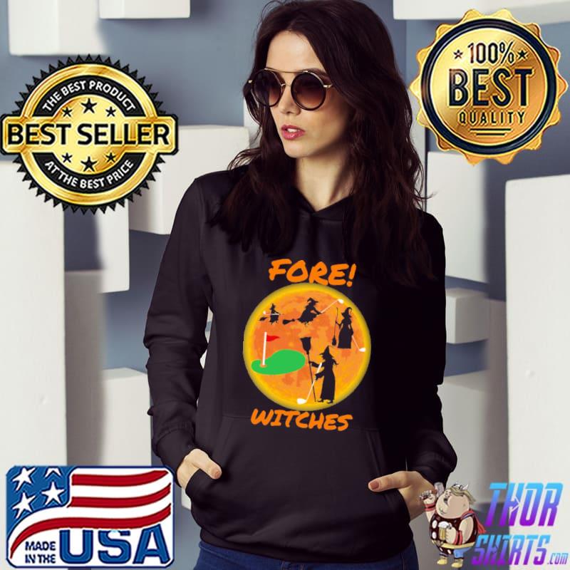 Fore Witches Golf Blood Moon Shirt Hoodie