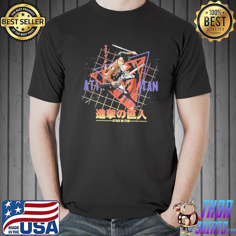 Geometric art attack on titan levI ackerman perfect gift classic shirt