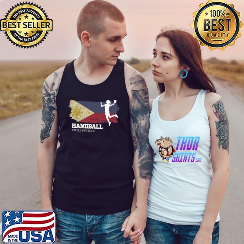 Handball Player Philippines Flag Sports Womens Handball T-Shirt Tank Top