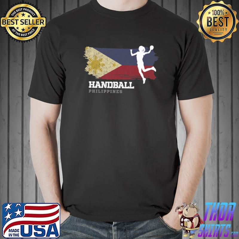 Handball Player Philippines Flag Sports Womens Handball T-Shirt