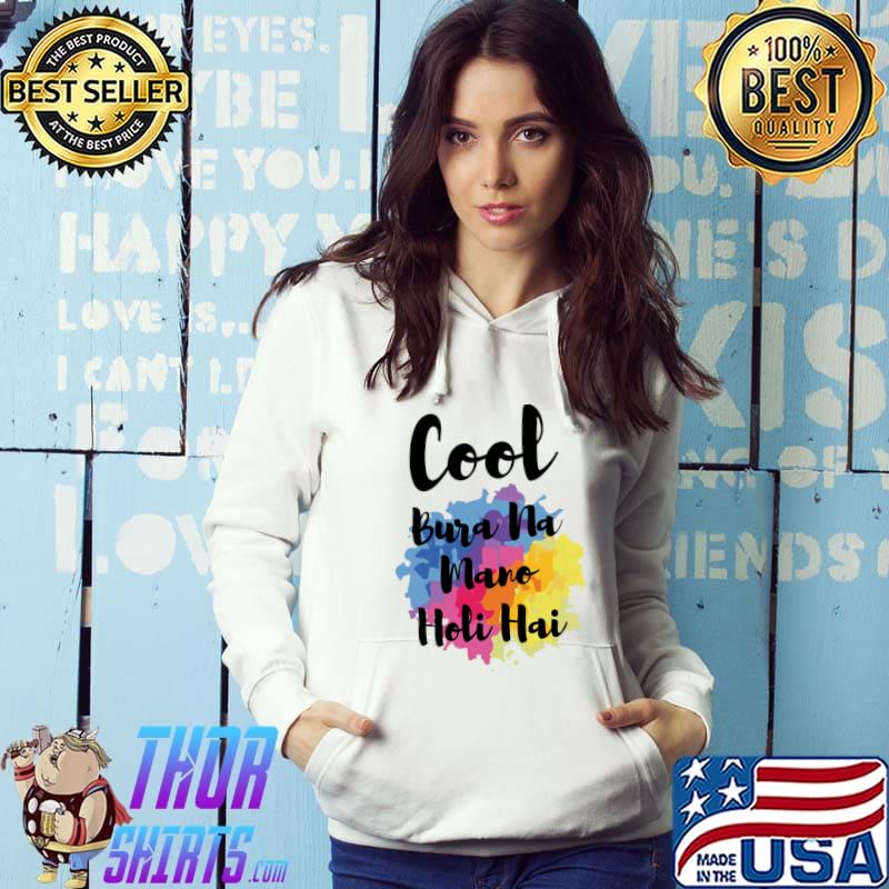 Happy Cool Holi Indian Celebration Watercolor T-Shirt Hoodie