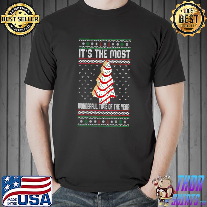 It's The Most Wonderful Time Of The Year Christmas Tree Cake T-Shirt