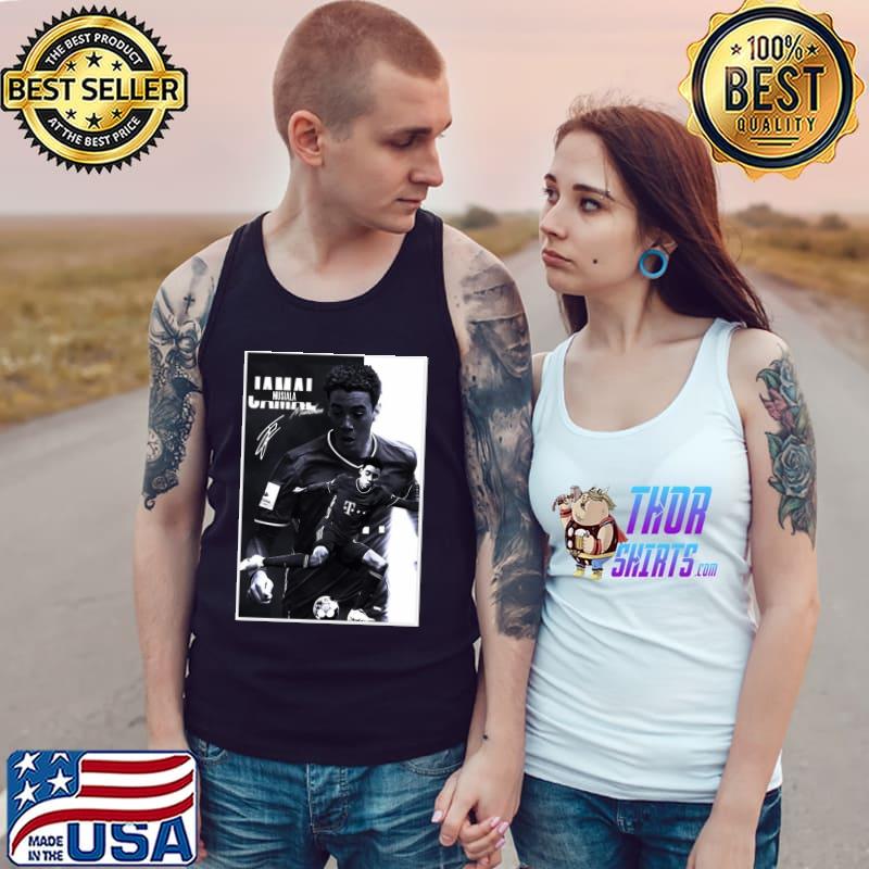 Jamal musiala black and white with signature classic s Tank Top